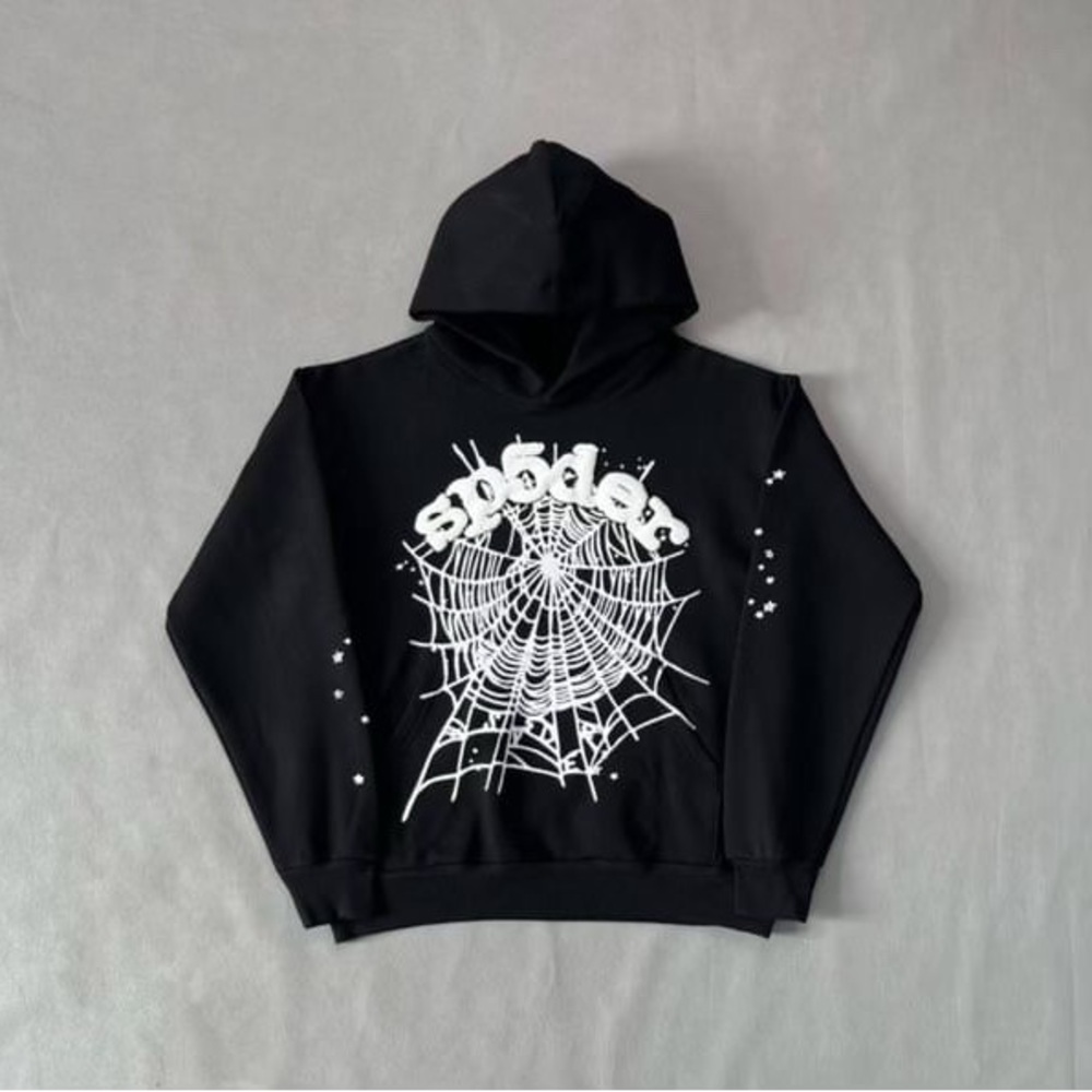 Black Spider Web Hoodie